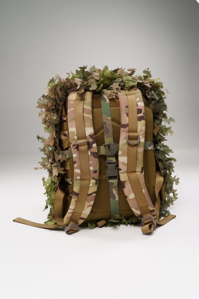 3D Camouflage Backpack Cover – Green Forest + Dry Field