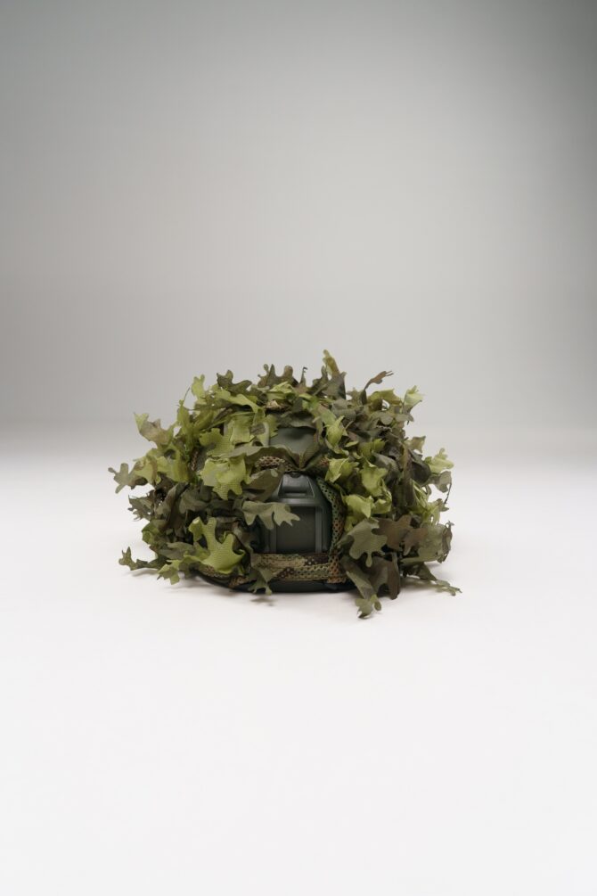 3D Helmet Cover – Green Forest