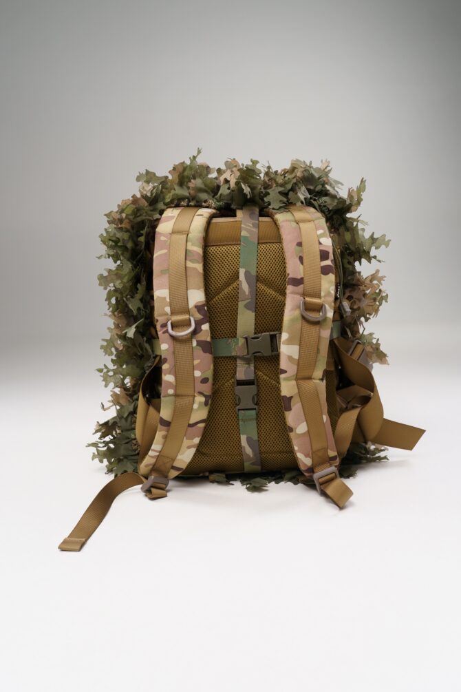 3D Camouflage Backpack Cover – Dark Forest + Dry Field