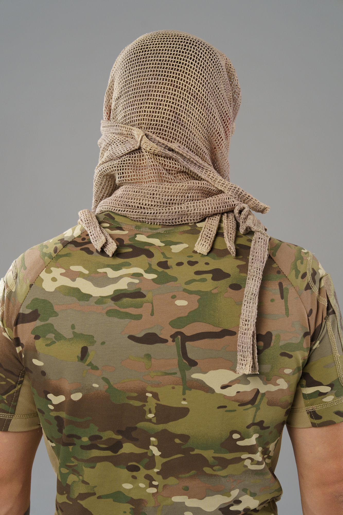 Camouflage mesh scarf