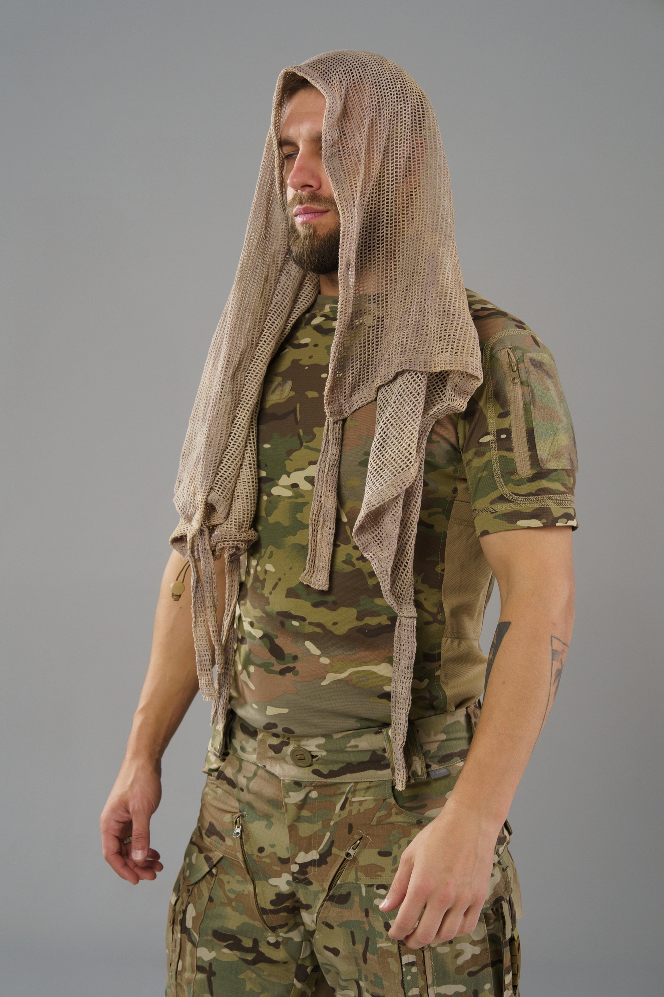 Маскувальний сітчастий шарф