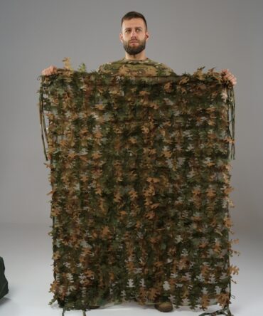 3D Camouflage Mesh Net (with artificial camouflage leaves)